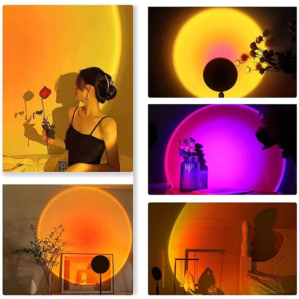 USB 5V Tuya Smart Sunset Lamp Night Light Sunset Projector Smart Life APP Remote Led Lights Room Decoration Photography Gift - HONORABLE VETERANS SOLUTIONS