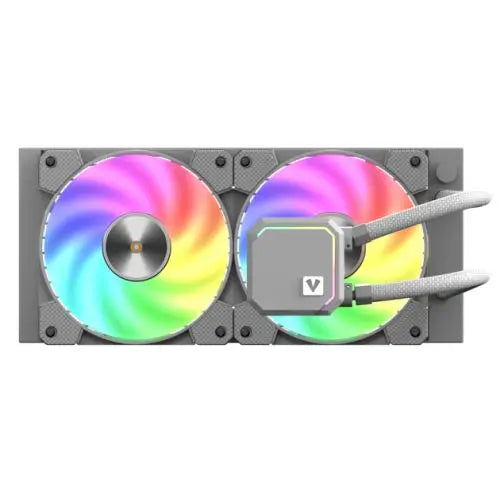 Vida BiFrost 240mm ARGB Liquid CPU Cooler, 2x ARGB PWM Fans, ARGB CPU Block, 250W TDP, White - HONORABLE VETERANS SOLUTIONS
