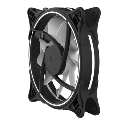 Vida Infinity01 120mm ARGB Dual Ring PWM Case Fan, Hydraulic Bearing, Infinity Mirror Effect, 500-1500 RPM, Black - HONORABLE VETERANS SOLUTIONS