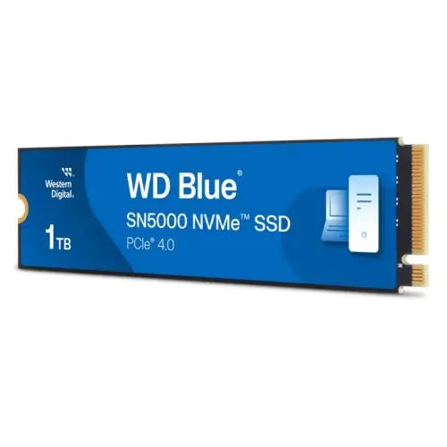 WD 1TB Blue SN5000 M.2 NVMe Gen4 SSD, M.2 2280, PCIe4, 3D NAND TLC, R/W 5150/4900 MB/s, 730K/770K IOPS - HONORABLE VETERANS SOLUTIONS