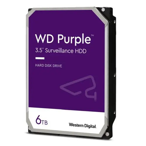 WD 3.5", 6TB, SATA3, Purple Surveillance Hard Drive, 256MB Cache, OEM - HONORABLE VETERANS SOLUTIONS
